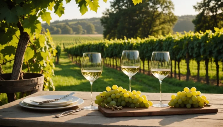 Différents types de vin blanc