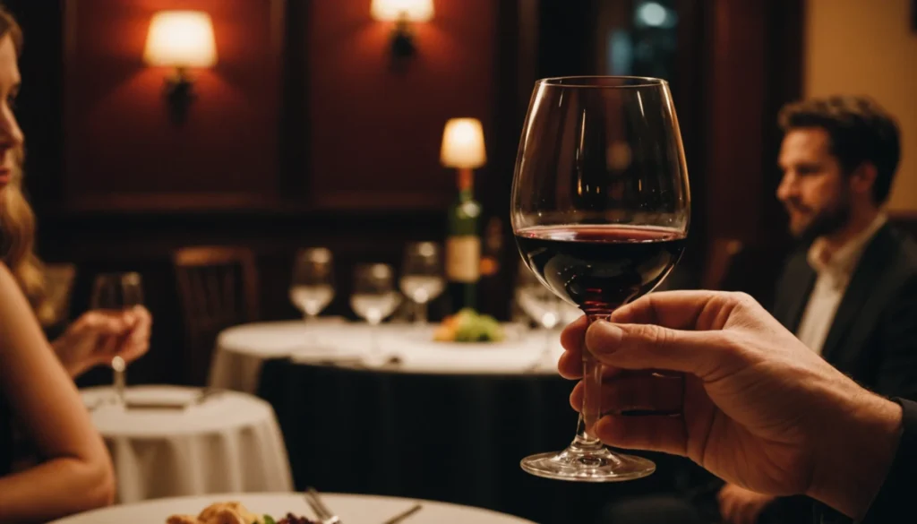comment tenir un verre de vin