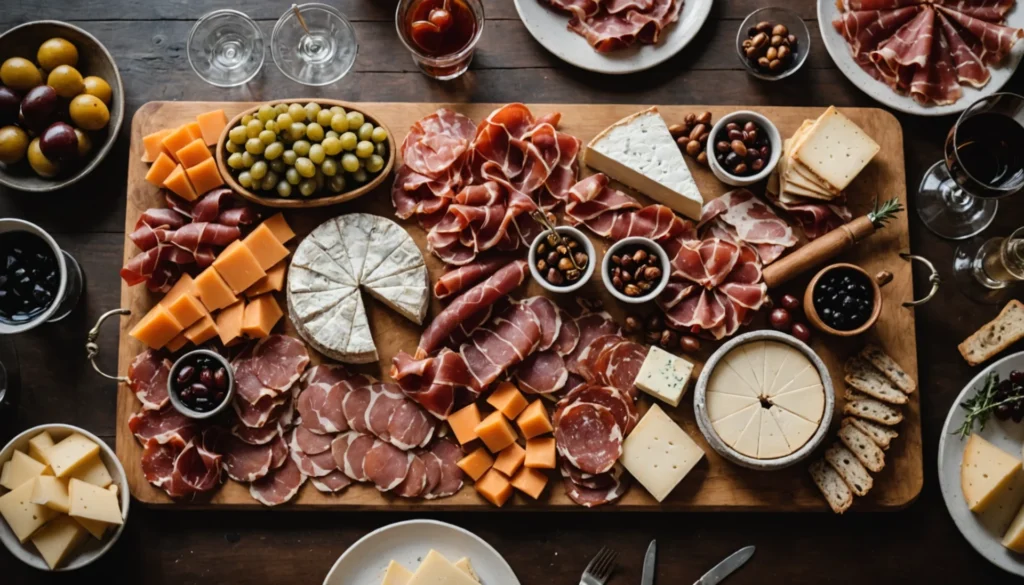 charcuterie et vin